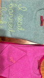 Our classic crew cashmere sweater *available in Black, H. Grey, H. Orchid, Fuchsia, H. Lagoon, Terracotta, Lt. blue, Citrine & Navy Personalize with any phrase-I read banned books, 1973, the future is female, feminist or whatever you come up with!