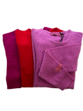 Our classic crew cashmere sweater *available in Black, H. Grey, H. Orchid, Fuchsia, H. Lagoon, Terracotta, Lt. blue, Citrine & Navy Personalize with any phrase-I read banned books, 1973, the future is female, feminist or whatever you come up with!
