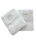 Monogrammed or personalized hand and bath towels