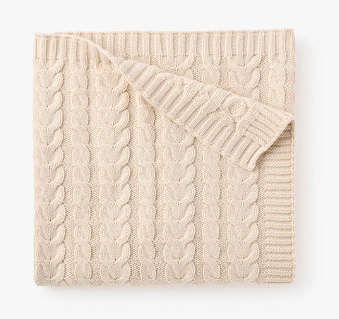 Rainy Day Horseshoe Cable Knit Baby * can be monogrammed