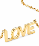 XO  necklace in 14K yellow gold