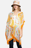 Open shawl with sleeves *matching bucket hat sold separately