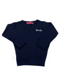 Youth size Pullover sweatshirt with personalized with embroidered monogram or Name