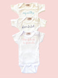 Baby Feminist embroidered Onesie