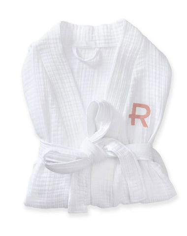 Waffle weave Unisex Robe with Monogram