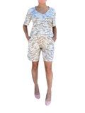 Sage camouflage jersey easy shorts