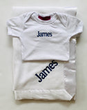 Baby onsies and t-shirts , Embroidered with name or monogram