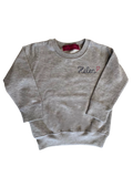 Youth size Pullover sweatshirt with personalized with embroidered monogram or Name