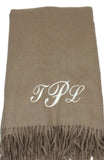 Classic cashmere blend blanket * can be monogrammed