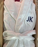 Monogram Unisex Robe in plush or waffle