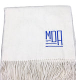 Classic cashmere blend blanket * can be monogrammed