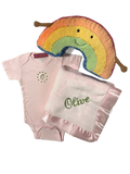 Melissa Masse Plush Blanket, Onsie & Jellycat set