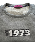 1973 embroidered Fleece Crew Neck Raglan Sweatshirt * a portion of proceeds donated planned parenthood