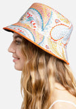 Open shawl with sleeves *matching bucket hat sold separately