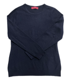 Our classic crew neck cashmere sweater *available in Black, H. Grey, Light blue, Terra cotta and Navy. Monogram Optional.