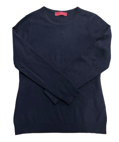 Our classic crew neck cashmere sweater *available in Black, H. Grey, Light blue, Terra cotta and Navy. Monogram Optional.