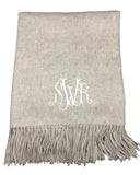 Classic cashmere blend blanket * can be monogrammed