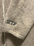 Our classic crew neck cashmere sweater *available in Black, H. Grey, Light blue, Terra cotta and Navy. Monogram Optional.