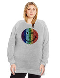 Smiley face sequins  organic unisex sweatshirt