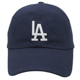 COTTON LA EMBROIDERED BALL CAP *available in navy, cognac, kelly green, red, pink, hot pink, lime, khaki, taupe