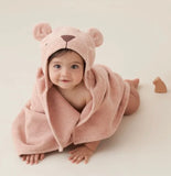 Bear hooded bath wrap
