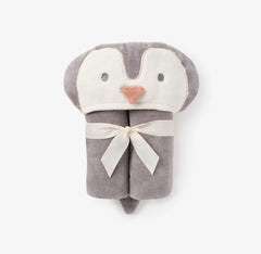 Penguin hooded bath wrap