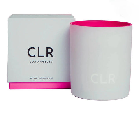 CLR Los Angeles hot pink soy candle