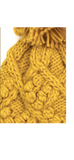 Chunky Knit Hat with Pom Pom  * ivory, blush, green, terracotta, mustard and black available