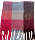 Cozy & Classic Winter Plaid Oblong Scarf in blue