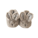Plush luxe bunny baby booties *available in petal and grey