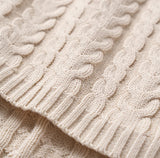 Rainy Day Horseshoe Cable Knit Baby * can be monogrammed