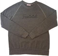 Grey Feminist Eco Fleece Sweatshirt