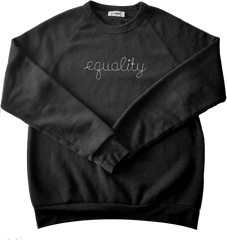 Equality Eco Fleece Unisex Sweatshirt * available in black or olive