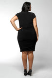 Knot Shoulder Dress (Missy and Plus Sizes Available)