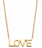 LOVE necklace in 14K yellow gold