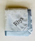 Monogrammed Plush baby blanket  (Multiple Colors Available)