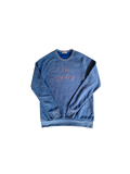 I’m speaking embroidered raglan organic sweatshirt