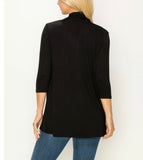 Comfy top with dolman sleeves top In our  charcoal stars print cozy brushed Jersey