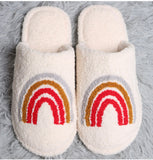 Cozy Check slippers available in taupe and black