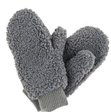 Sherpa convertible mittens with faux fur cozy lining  lining *available black, grey, blush pink or tan