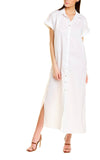 Shirt dress Cotton Poplin Shirt Dress in crisp white *monogram available