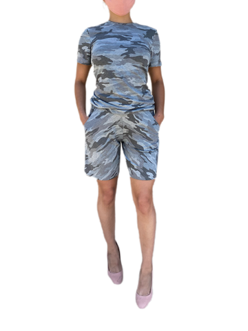 Grey camouflage jersey easy shorts