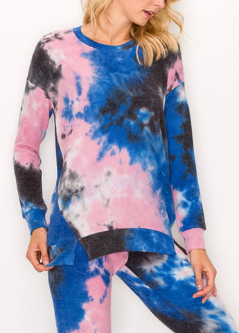 Our softest knit pullover in our tie dye comfy brushed Jersey