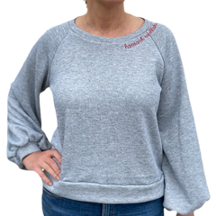 Our favorite UNISEX sweatshirts custom embroidered with school, sorority, club, city, state or anything you want!