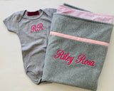 Baby onsies and t-shirts , Embroidered with name or monogram